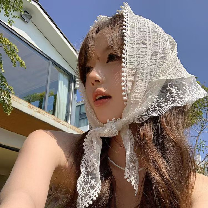 Travel Accessories Deals - French Chic Alice White Lace Triangle
