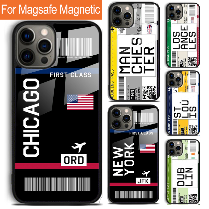 Travel Accessories Iphone - Boarding Pass Plane Ticket Phone Case