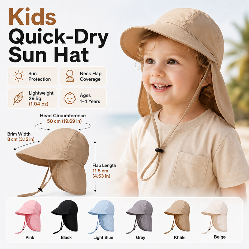 Travel Accessories Deals - Quick Dry Baby Hats Summer Thin