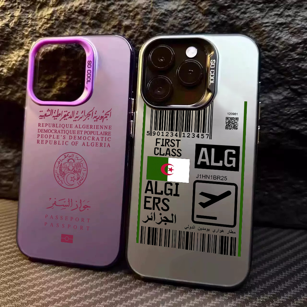 Travel Accessories Iphone - Algeria Passport Phone Case For iPhone