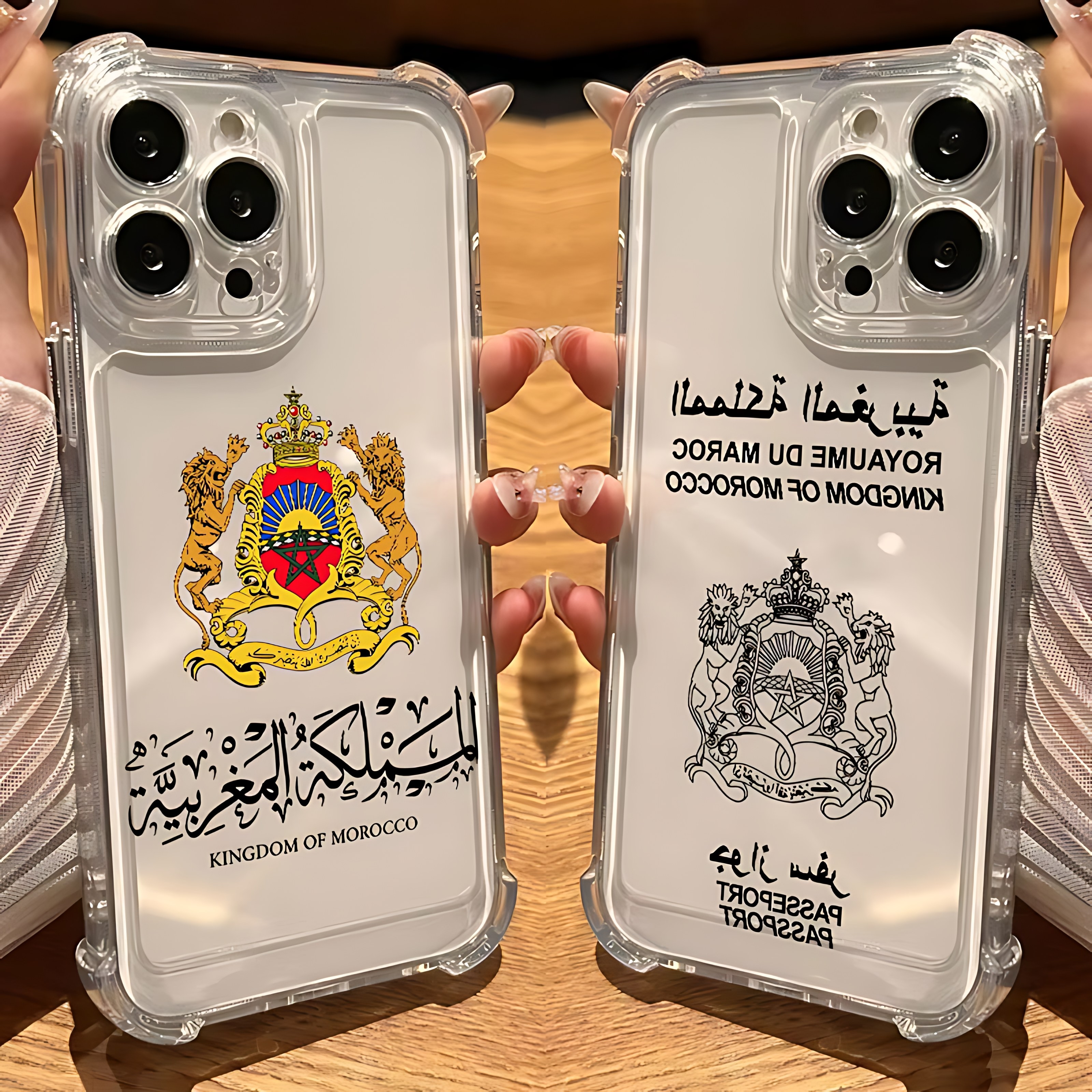 Travel Accessories Iphone - Morocco Flag Passport Coat Phone Case
