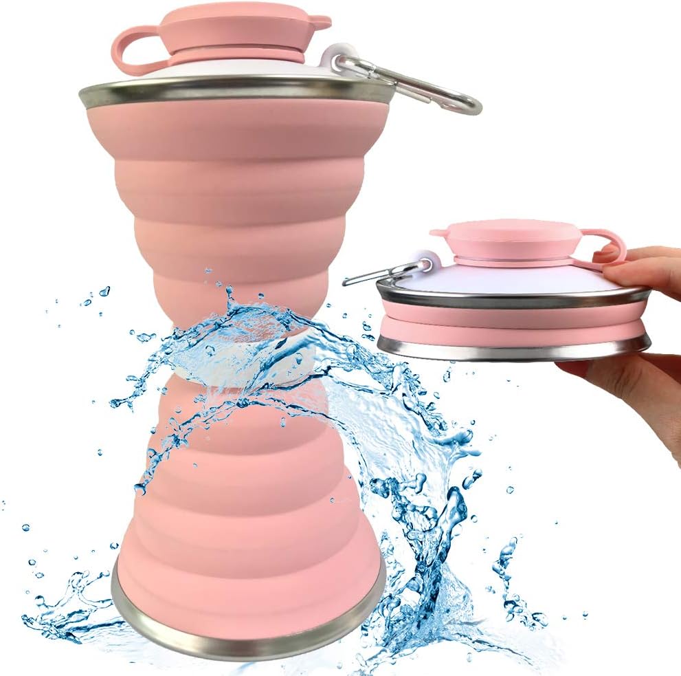 Water Bottle Collapsible - Collapsible Water Bottle, Camping Cup with