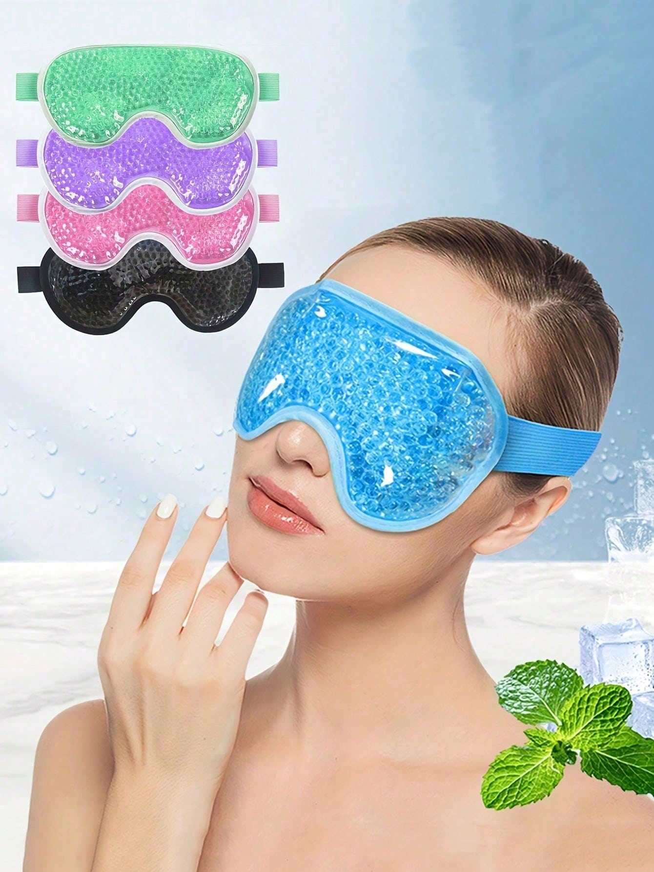 Travel Accessories Eye Mask - Reusable Cooling Gel Eye Mask Dual