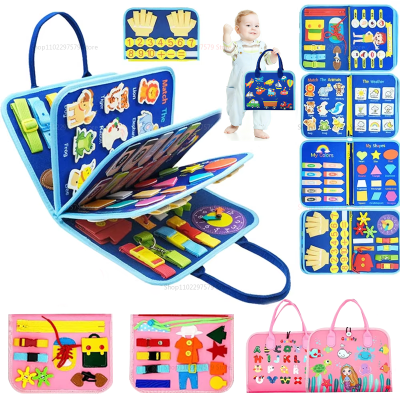 Travel Accessories For 10 Year Old Girl - New Busy Board for Toddlers Sensory