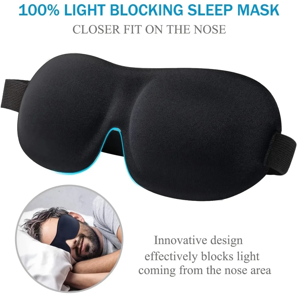Travel Accessories Eye Mask - 3D Sleep Mask Blindfold Sleeping Aid