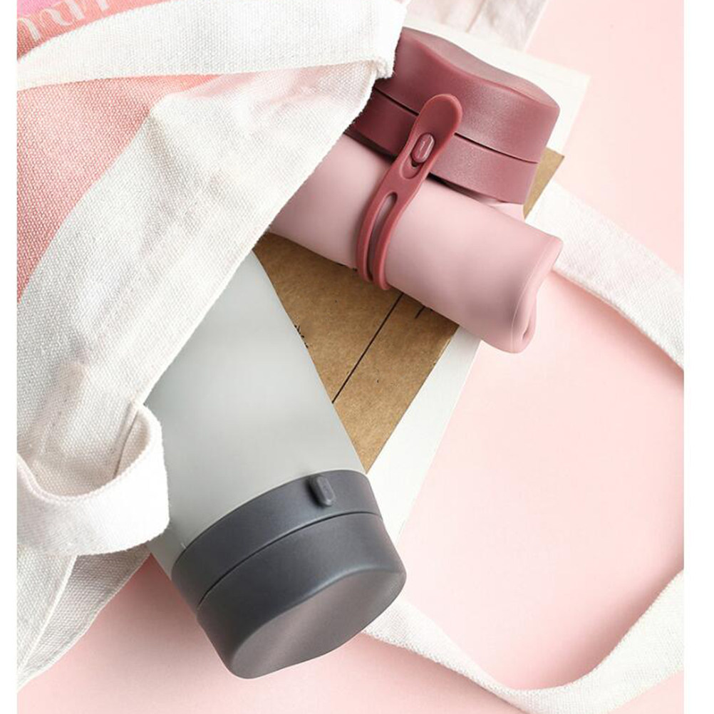Water Bottle Collapsible - Portable Silicone Foldable Water Bottle Collapsible