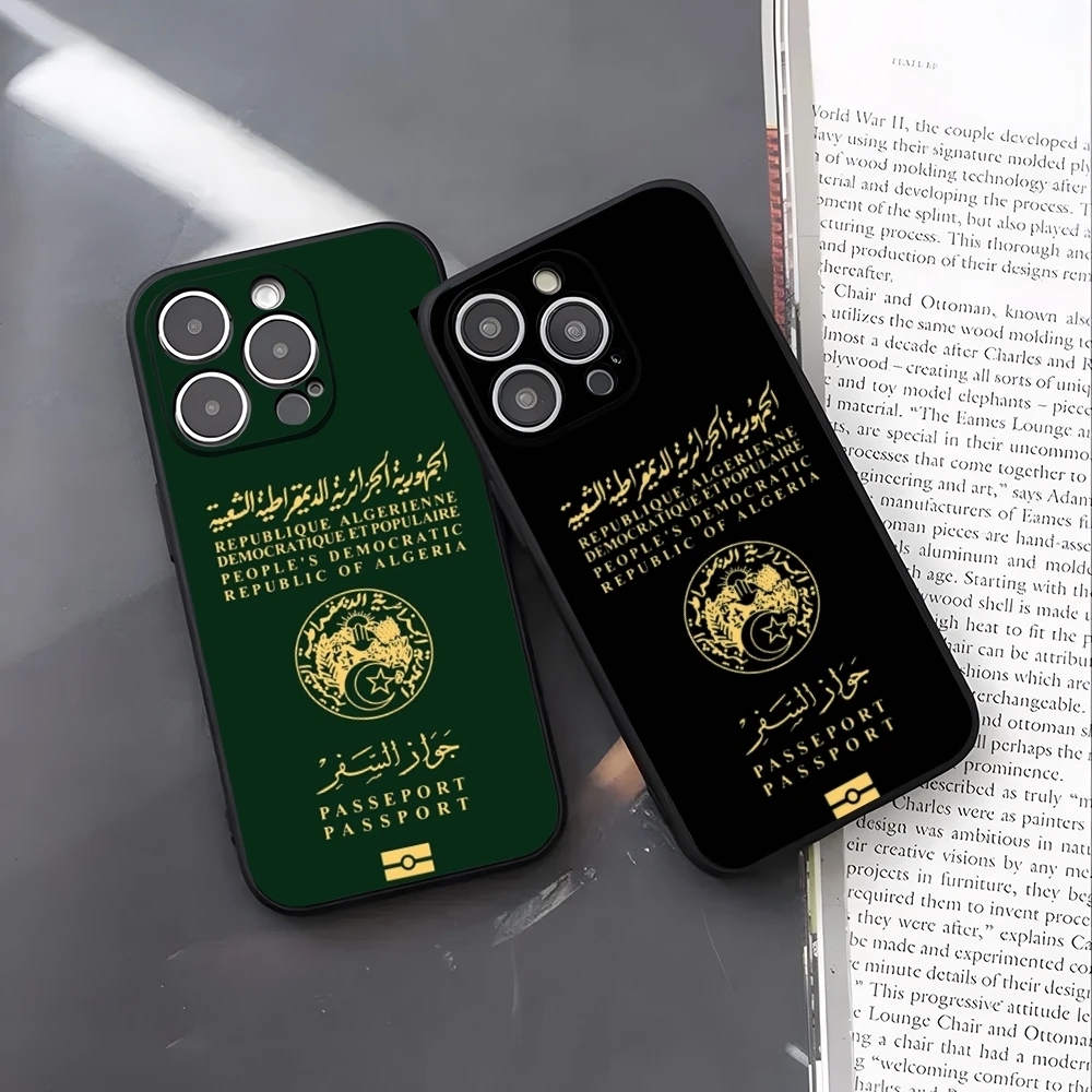 Algeria Map Flag Passport Phon - đánh giá và giá Travel Accessories Iphone