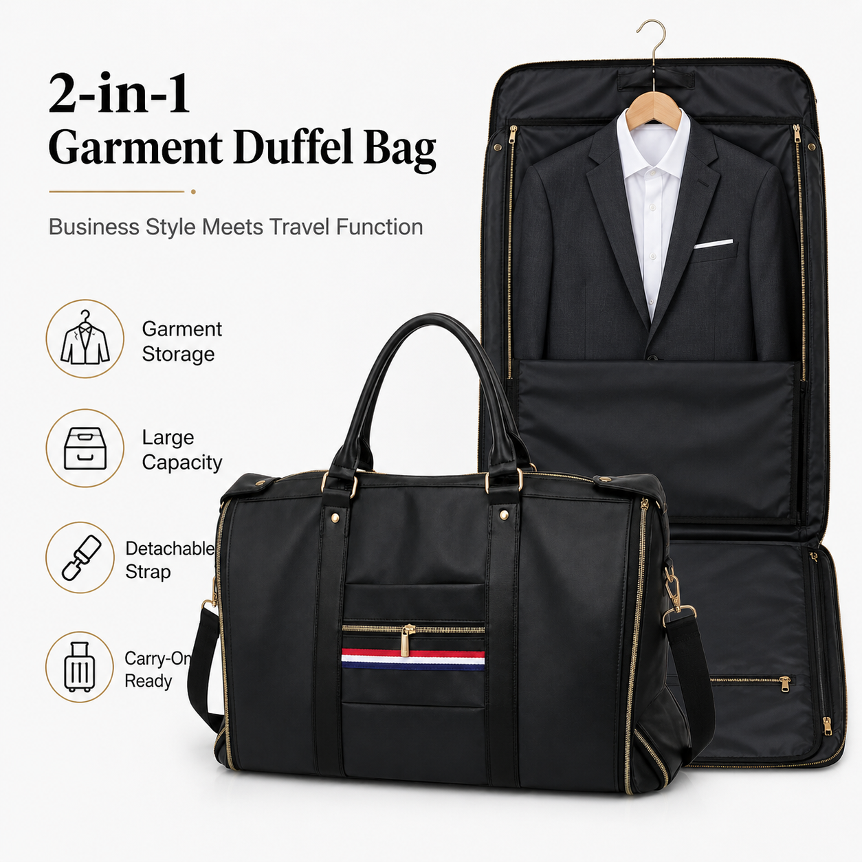 Premium Black Garment Duffel B - đánh giá và giá Shoe Bag Travel