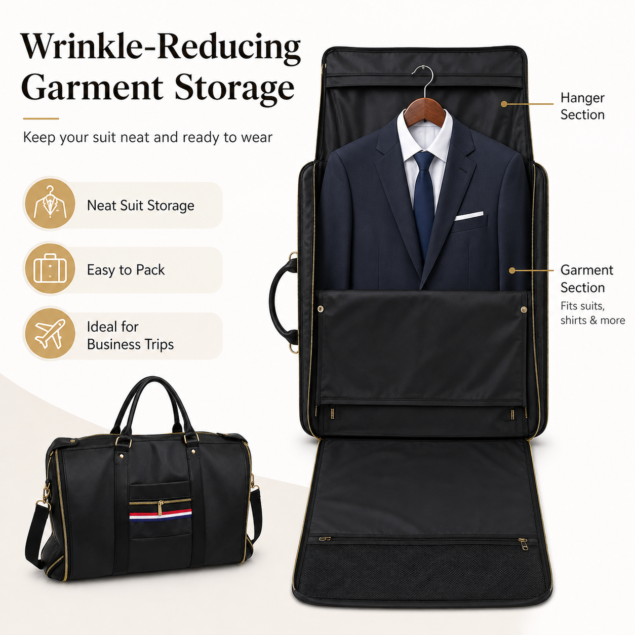 Premium Black Garment Duffel B - đánh giá và giá Shoe Bag Travel