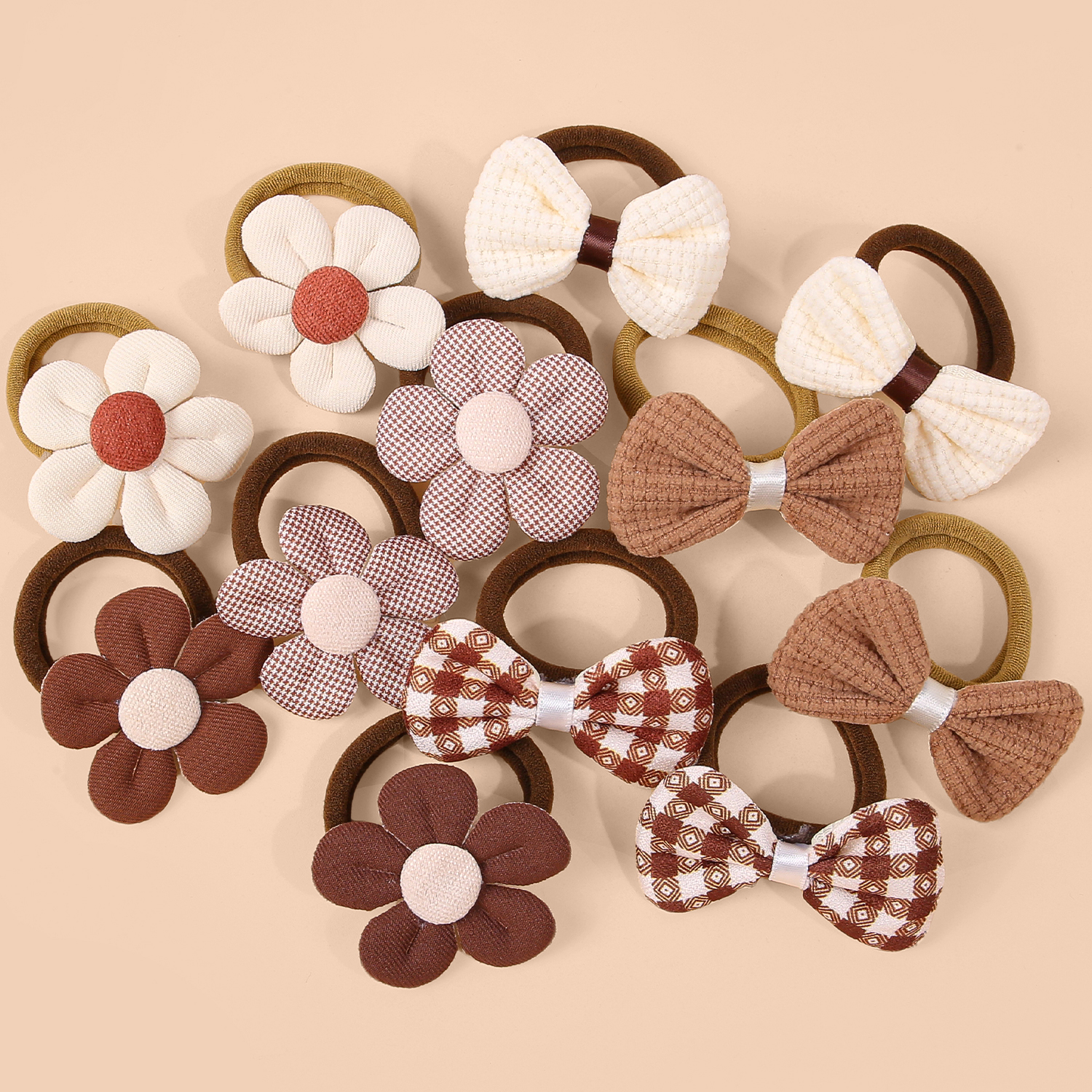 6/12pcs Sunflower Hair Ties Ki - đánh giá và giá Travel Accessories For 10 Year Old Girl