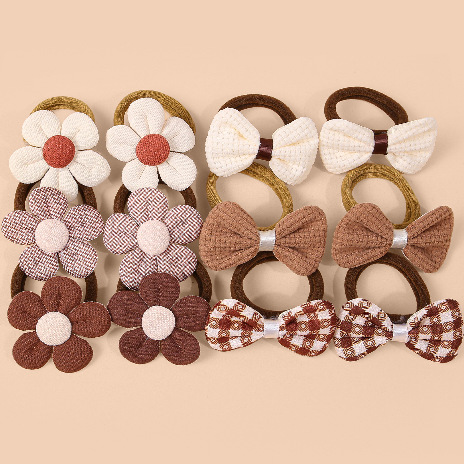 6/12pcs Sunflower Hair Ties Ki - đánh giá và giá Travel Accessories For 10 Year Old Girl