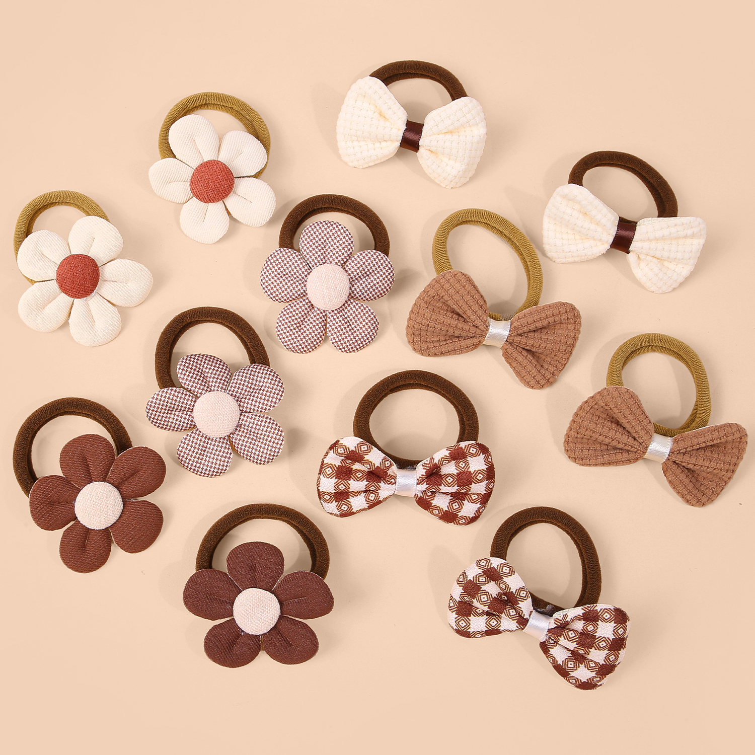 6/12pcs Sunflower Hair Ties Ki - đánh giá và giá Travel Accessories For 10 Year Old Girl