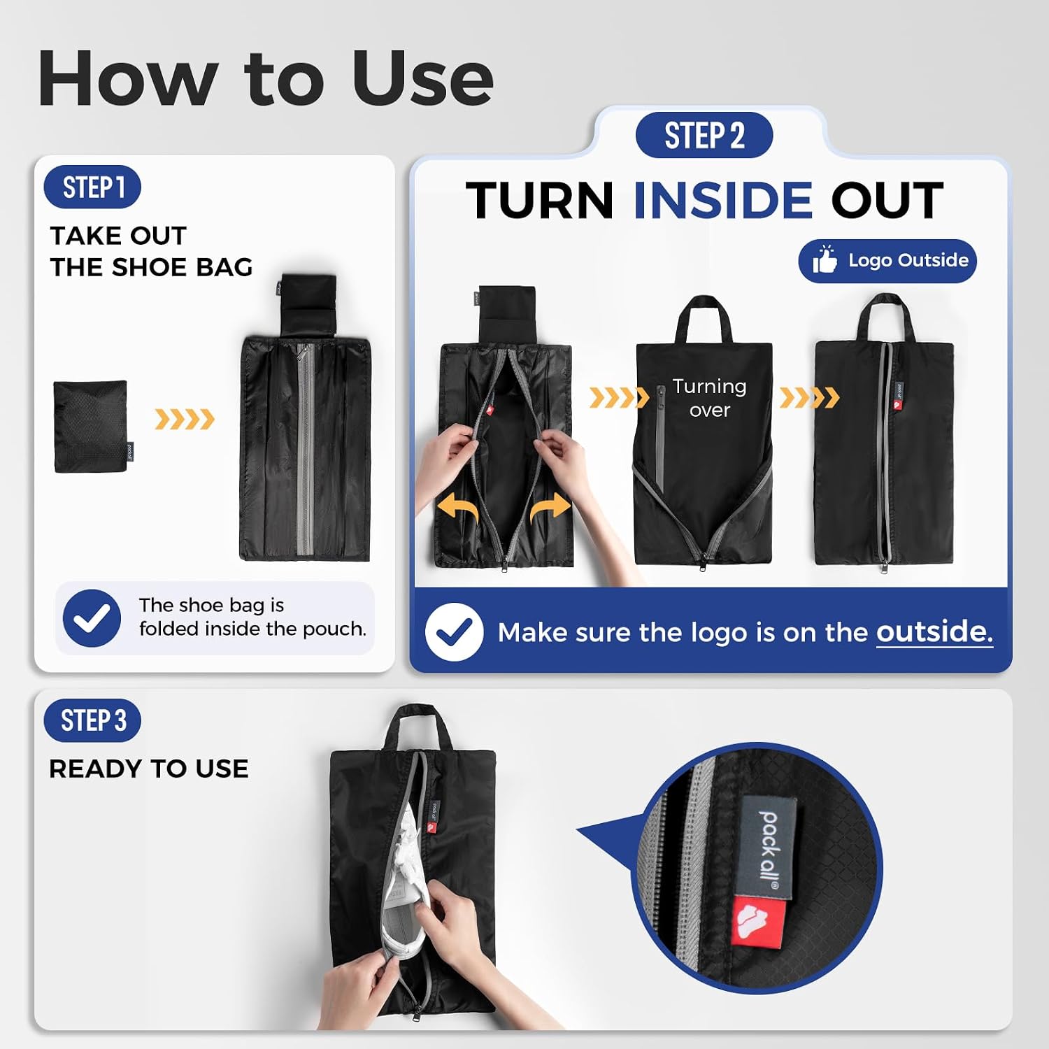 Foldable Shoe Bag for Travel,  - đánh giá và giá Shoe Bag Travel