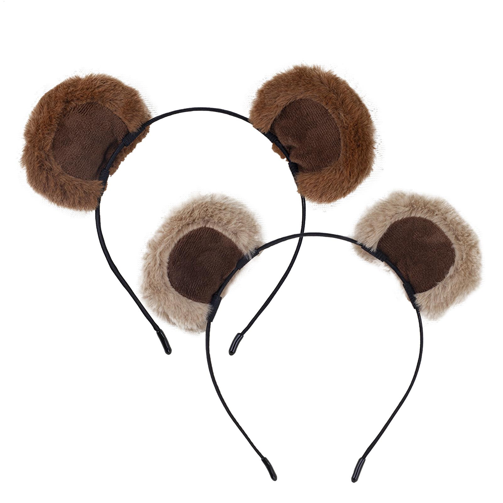 Plush Bear Ear Headbands Soft  - đánh giá và giá Travel Accessories For 10 Year Old Girl