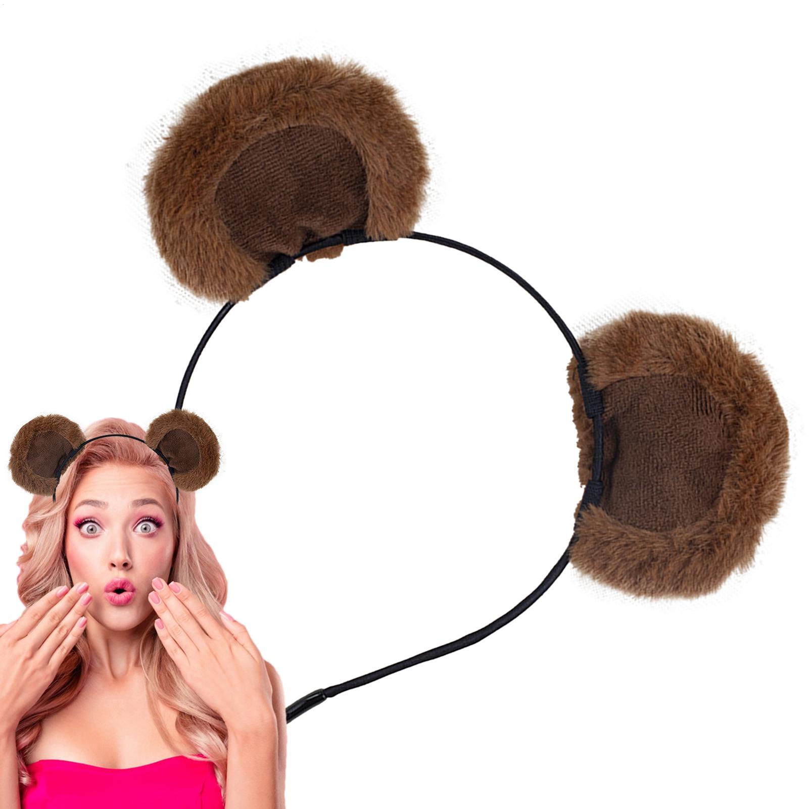 Plush Bear Ear Headbands Soft  - đánh giá và giá Travel Accessories For 10 Year Old Girl