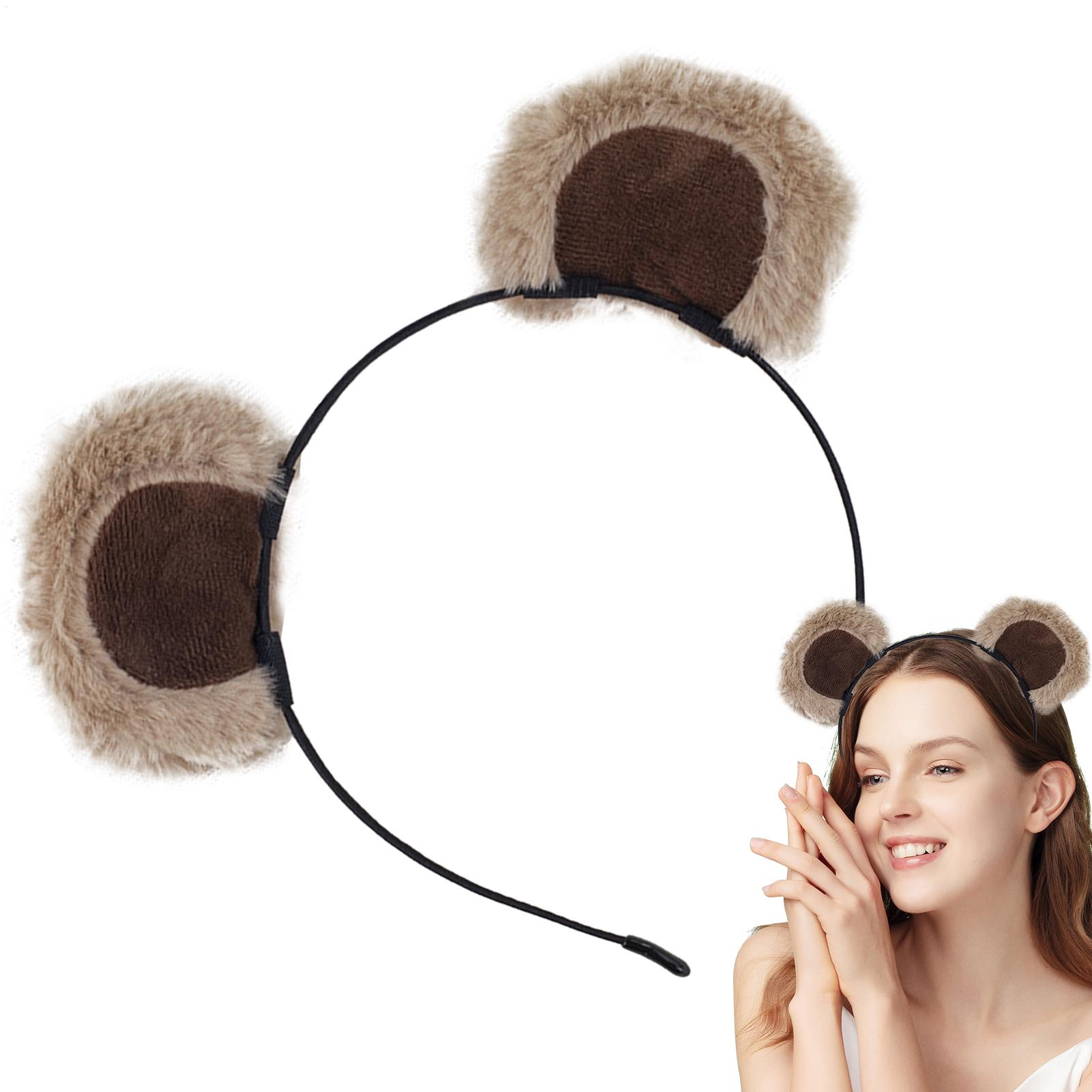 Plush Bear Ear Headbands Soft  - đánh giá và giá Travel Accessories For 10 Year Old Girl