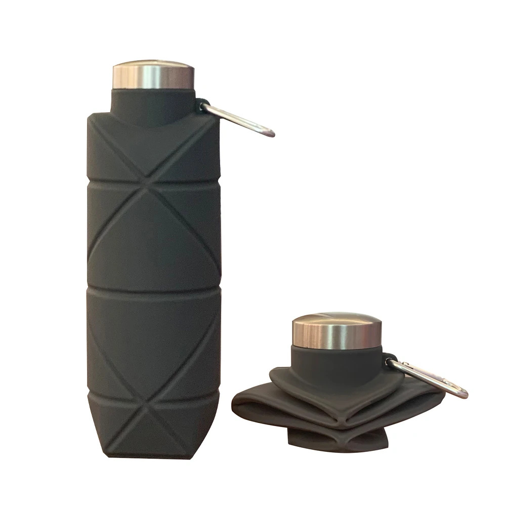 1Pcs Silicone Diamond Folding  - đánh giá và giá Water Bottle Collapsible
