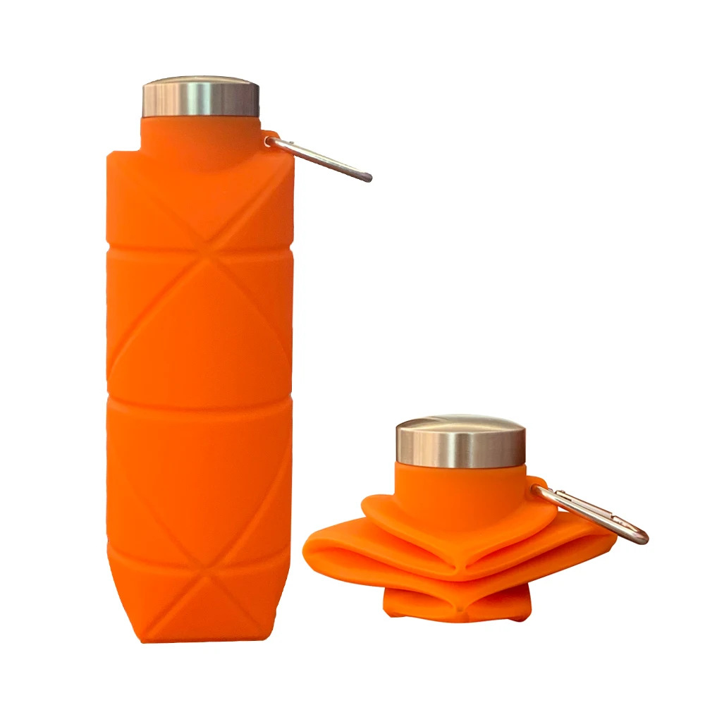1Pcs Silicone Diamond Folding  - đánh giá và giá Water Bottle Collapsible
