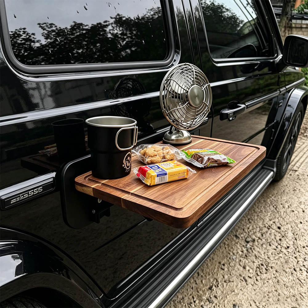 1PC Car Side Folding Wooden Ta - đánh giá và giá Travel Accessories In Car