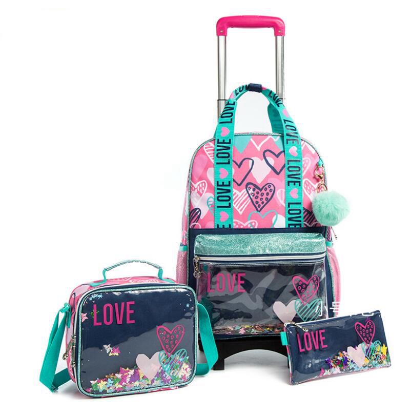 Girls School Wheeled Backpack  - đánh giá và giá Travel Accessories Toddler