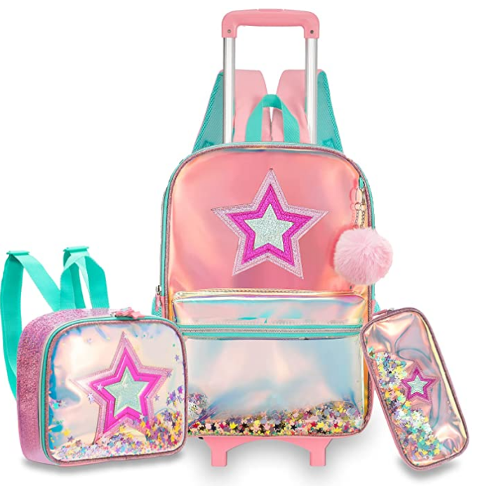 Girls School Wheeled Backpack  - đánh giá và giá Travel Accessories Toddler