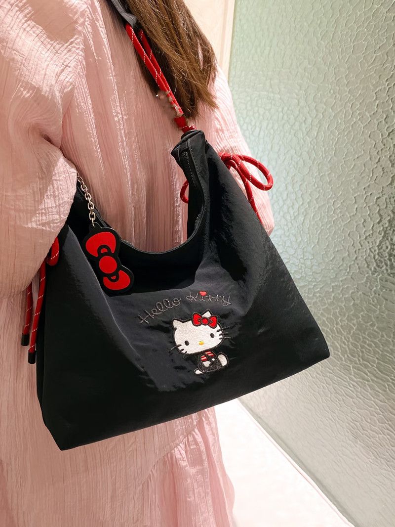 Hello Kitty Knot Canvas Tote B - đánh giá và giá Travel Accessories Cute
