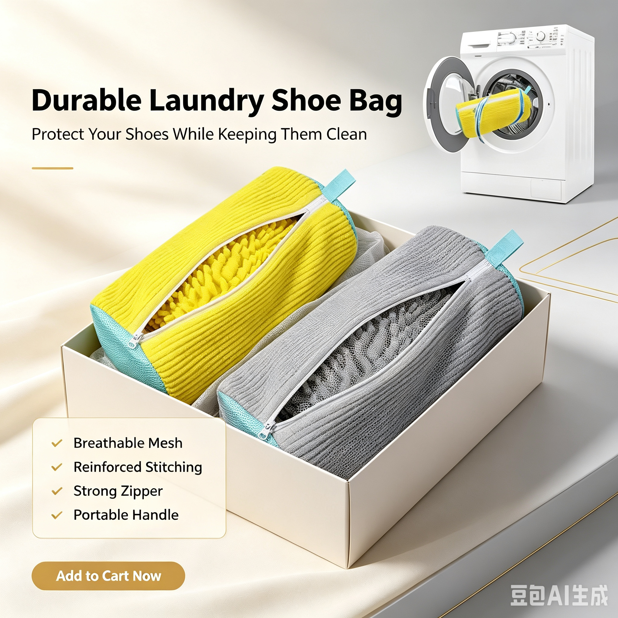 2PCS Chenille Shoe Laundry Bag - đánh giá và giá Shoe Bag Travel