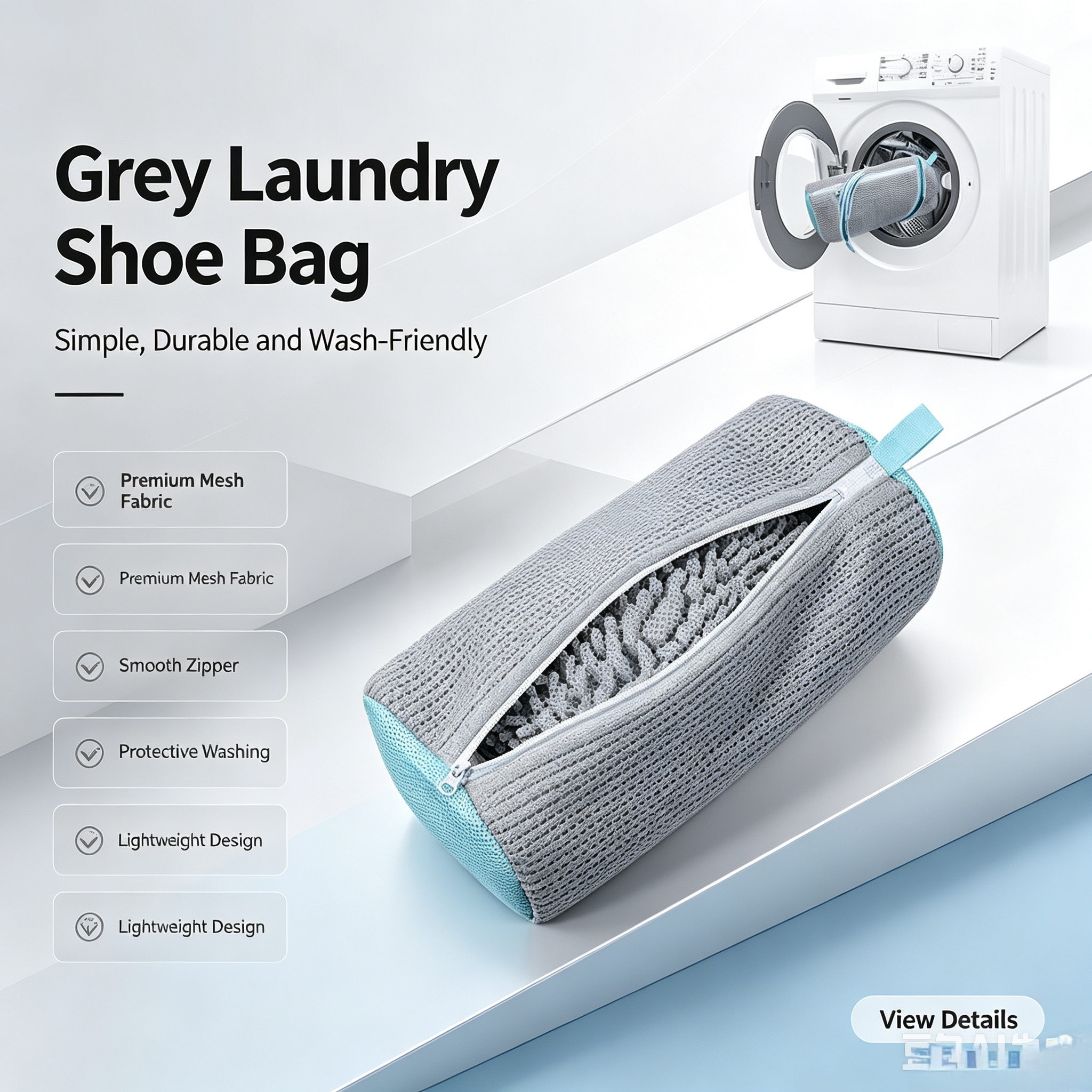 2PCS Chenille Shoe Laundry Bag - đánh giá và giá Shoe Bag Travel