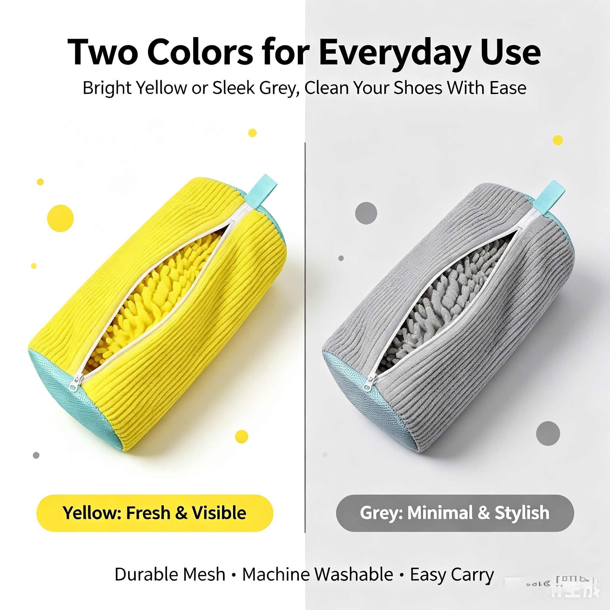 2PCS Chenille Shoe Laundry Bag - đánh giá và giá Shoe Bag Travel