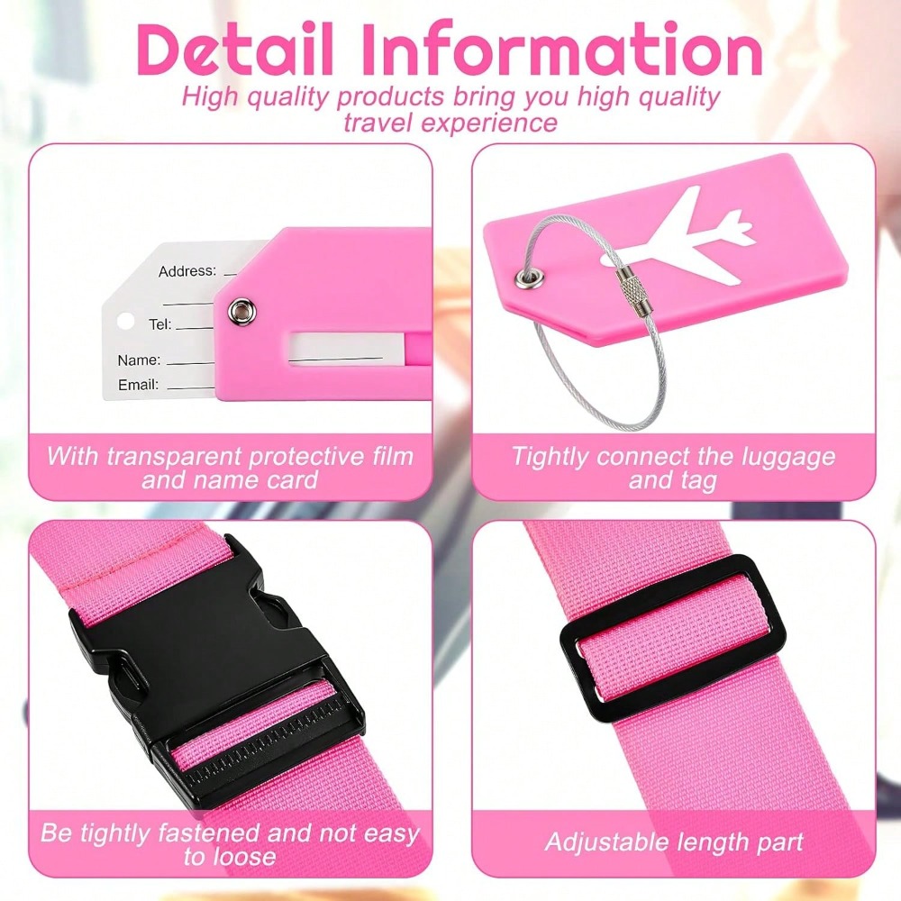 Luggage Strap Set with Luggage - đánh giá và giá Travel Accessories List