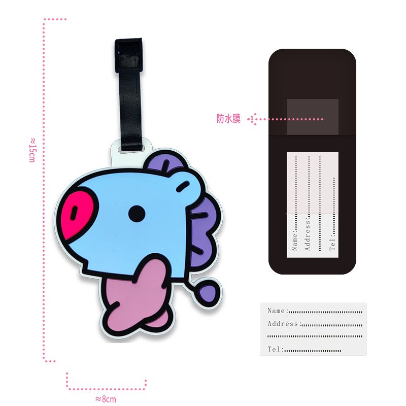 BT21 cartoon cute keychain Kaw - đánh giá và giá Travel Accessories List