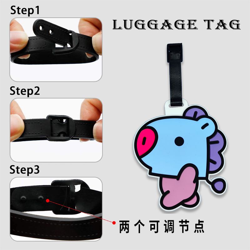 BT21 cartoon cute keychain Kaw - đánh giá và giá Travel Accessories List