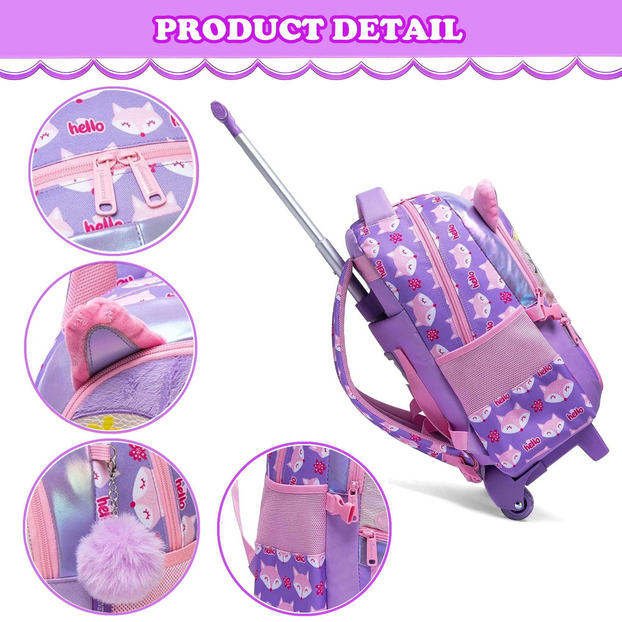 Kids Rolling Backpack for Girl - đánh giá và giá Travel Accessories Toddler