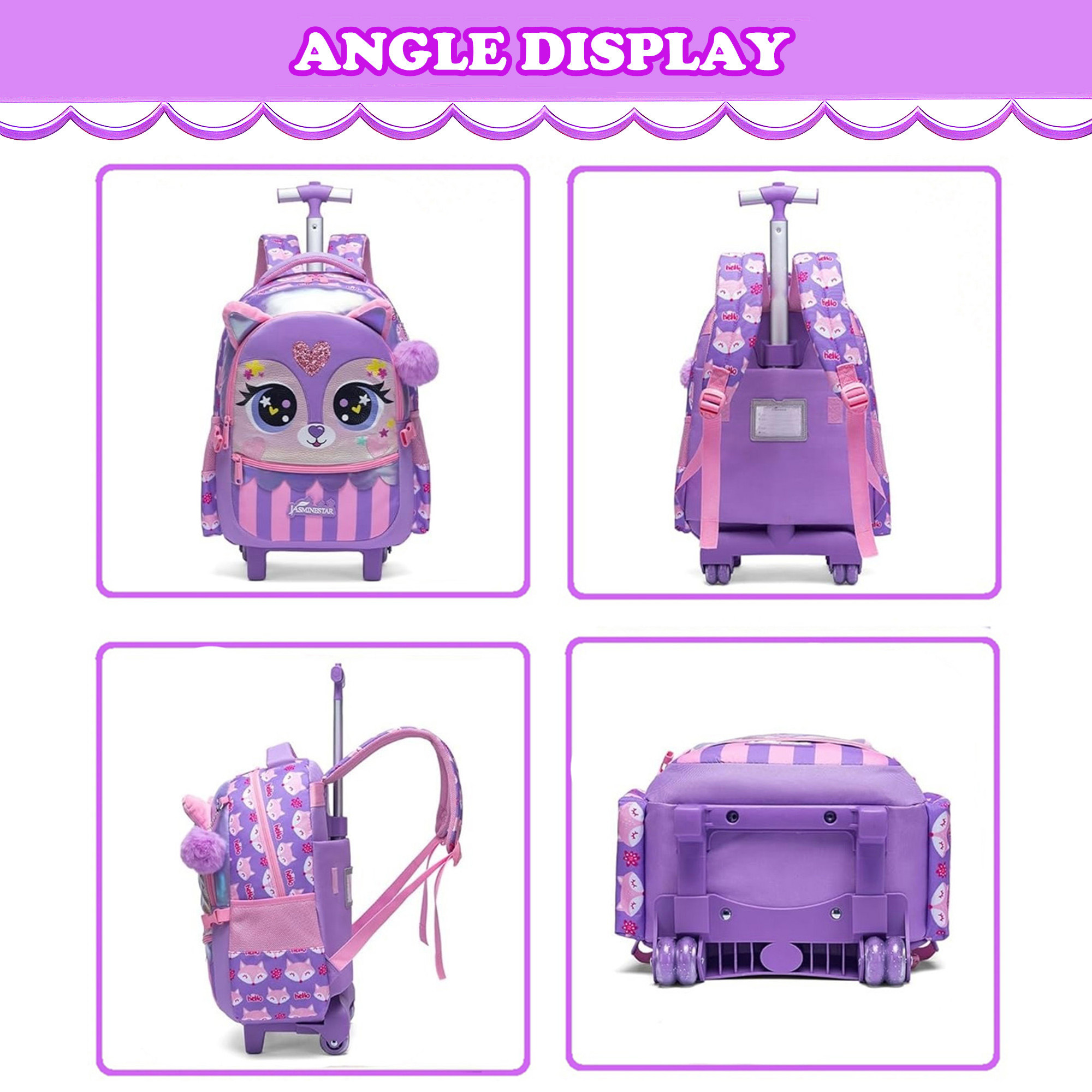 Kids Rolling Backpack for Girl - đánh giá và giá Travel Accessories Toddler