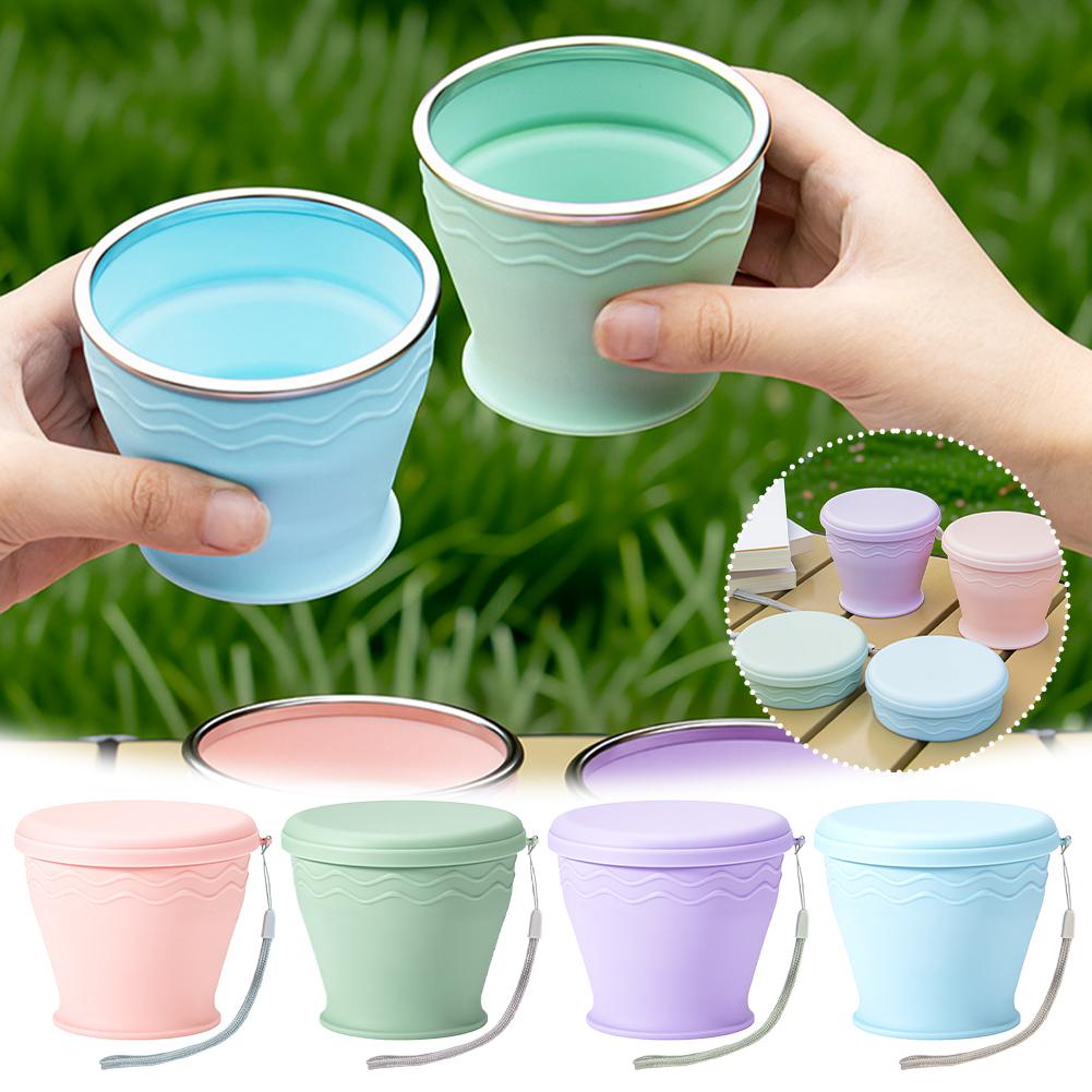 Foldable Silicone Cup With Lid - đánh giá và giá Water Bottle Collapsible