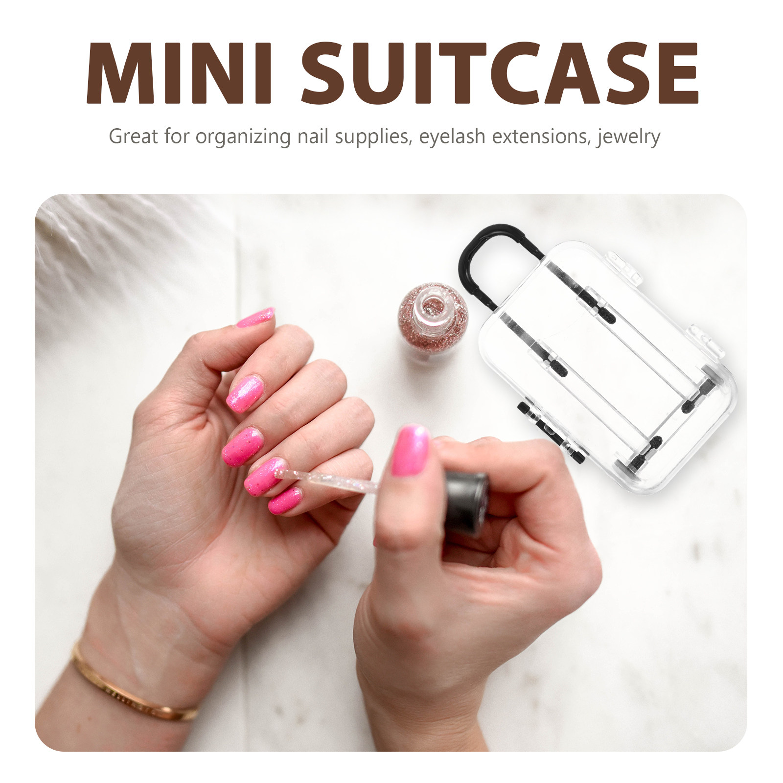 3Pcs Mini Travel Suitcase Tran - đánh giá và giá Travel Accessories Box