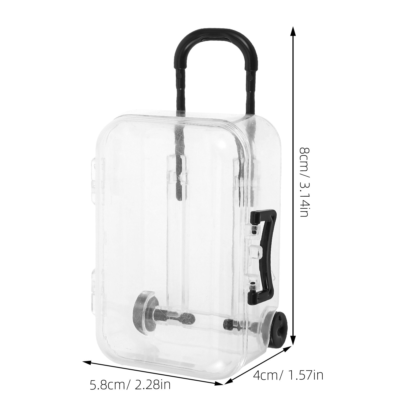 3Pcs Mini Travel Suitcase Tran - đánh giá và giá Travel Accessories Box