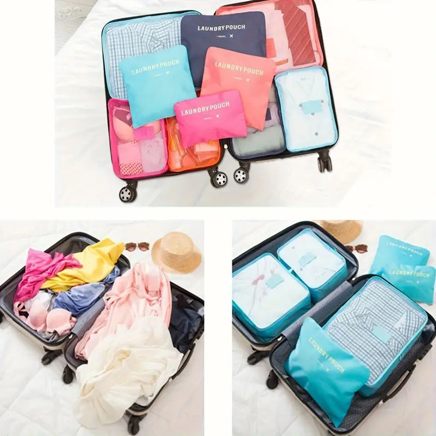 6pcs Travel Organizer Storage  - đánh giá và giá Shoe Bag Travel