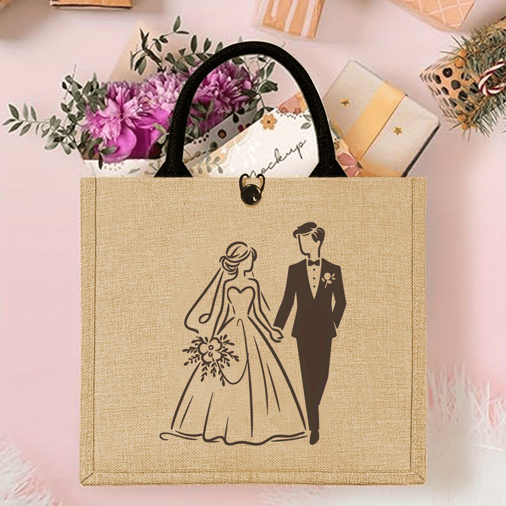 Retro Wedding Tote Bag Ideal f - đánh giá và giá Travel Accessories Shops