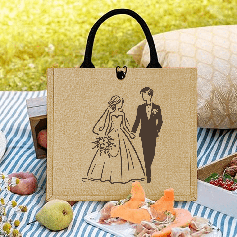 Retro Wedding Tote Bag Ideal f - đánh giá và giá Travel Accessories Shops