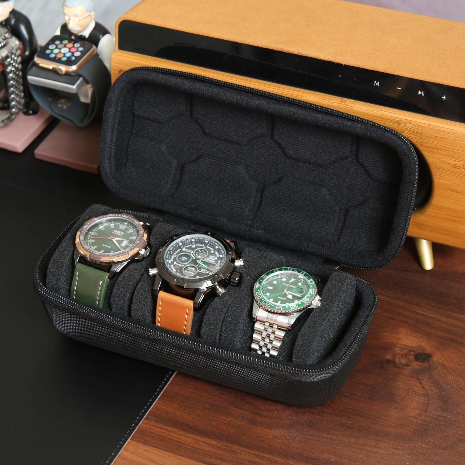 Watch Box Organizer For Men or - đánh giá và giá Travel Accessories Box