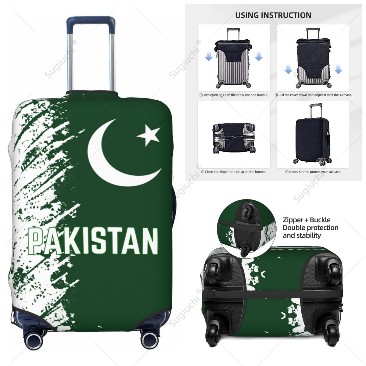Pakistan Flag Luggage Cover Su - đánh giá và giá Travel Accessories Pakistan