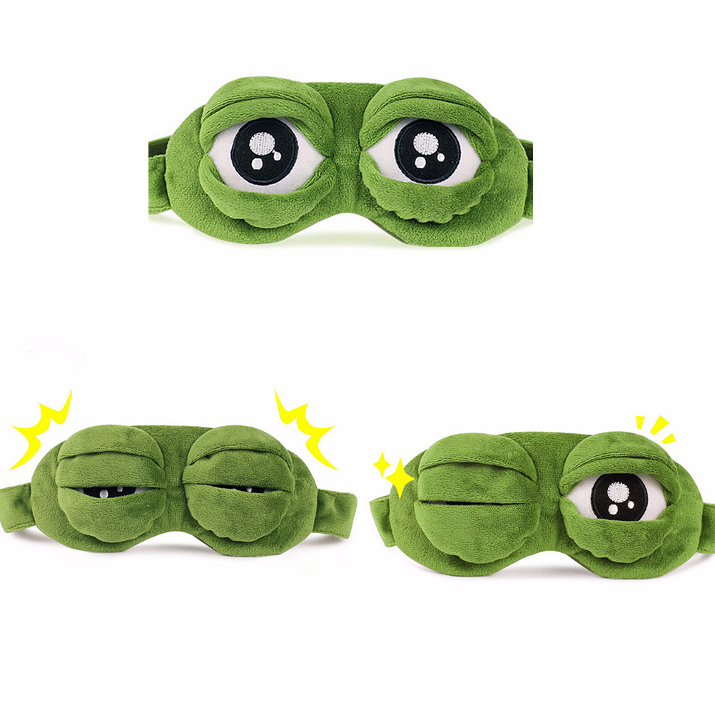 [New] 3D Sad Frog Sleep Mask N - đánh giá và giá Travel Accessories Eye Mask