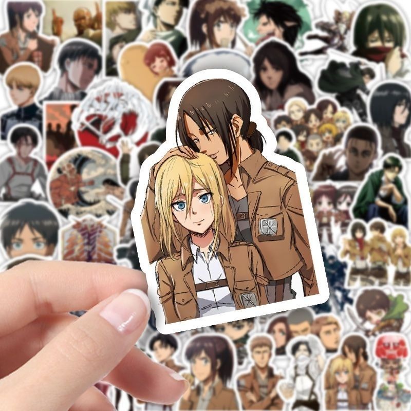 60Pcs Attack on Titan Anime St - đánh giá và giá Travel Accessories Cute