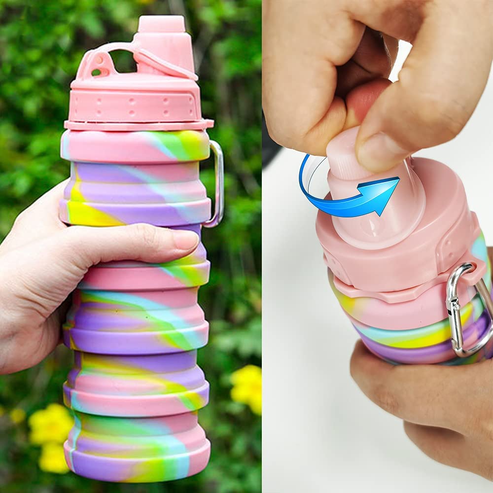 Leeseph Silicone Collapsible W - đánh giá và giá Water Bottle Collapsible