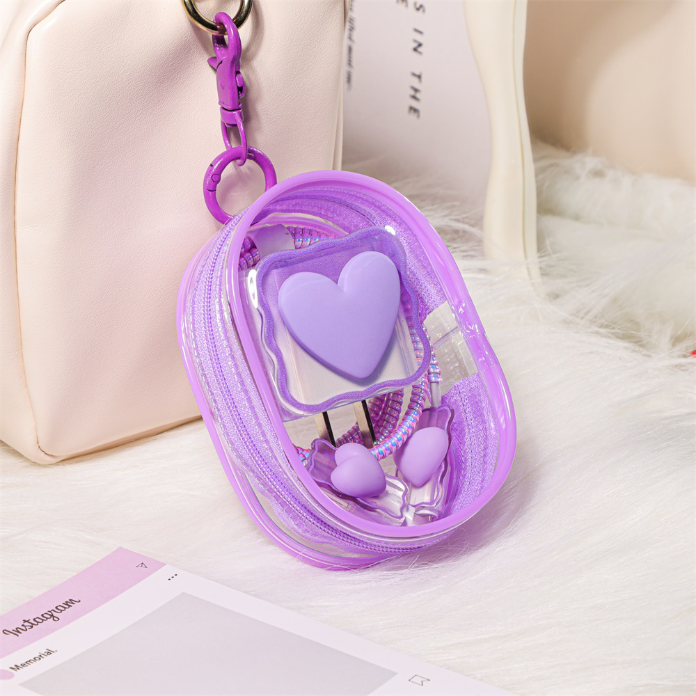 6PCS Love Heart Charger Cover  - đánh giá và giá Travel Accessories Iphone