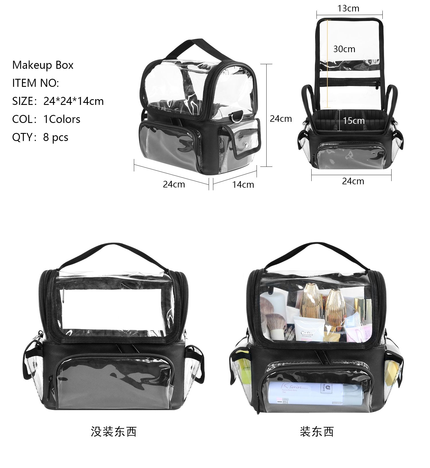 Makeup Brush Holder Backpack M - đánh giá và giá Travel Accessories Organizer Bag