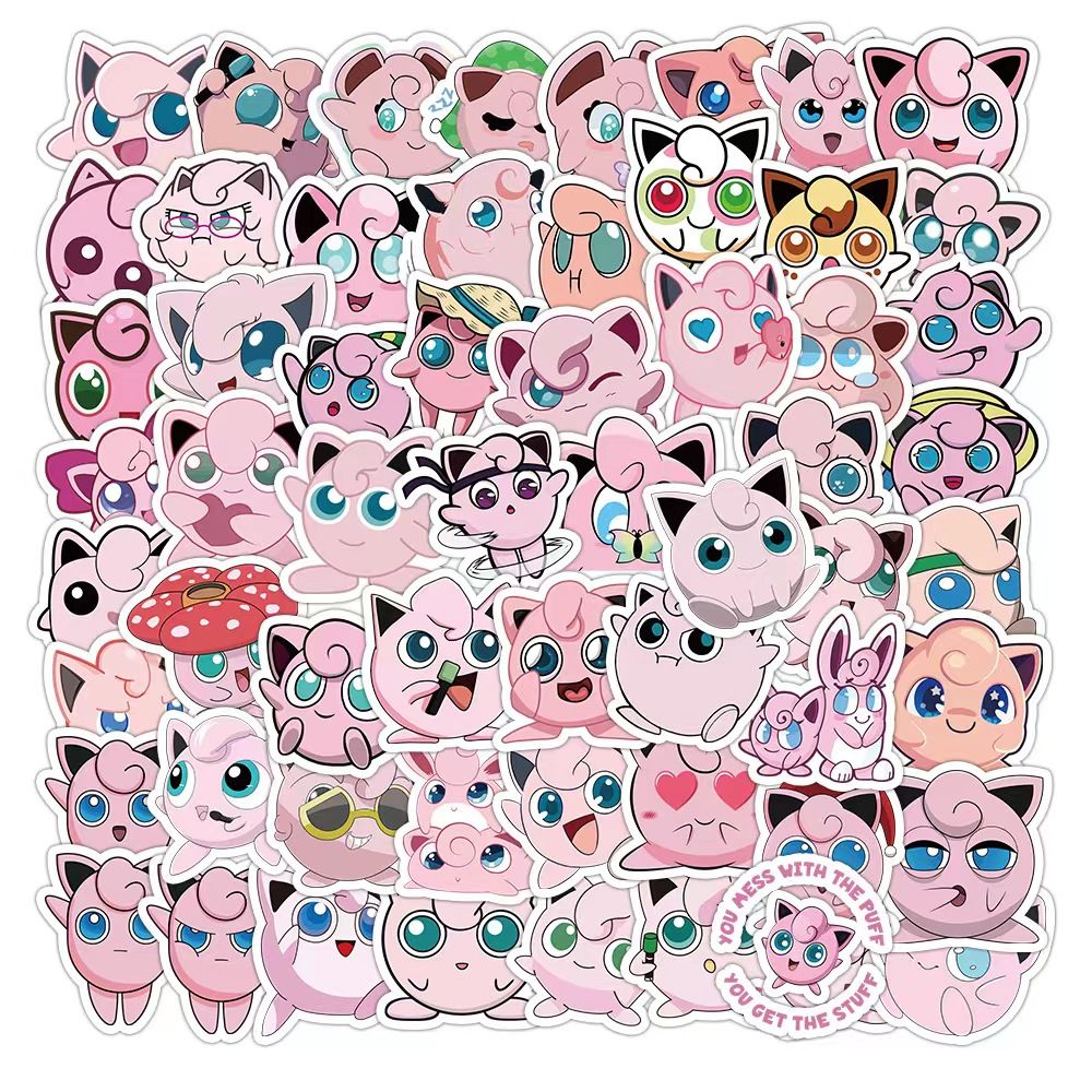 Pokémon 50 Cute Jigglypuff Sti - đánh giá và giá Travel Accessories Cute