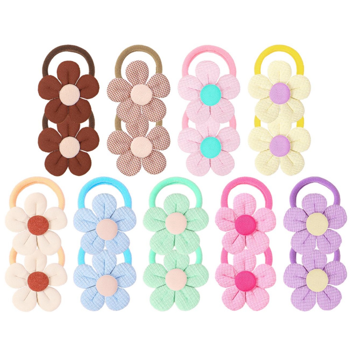 18pcs Sunflower Hair Ties Kids - đánh giá và giá Travel Accessories For 10 Year Old Girl