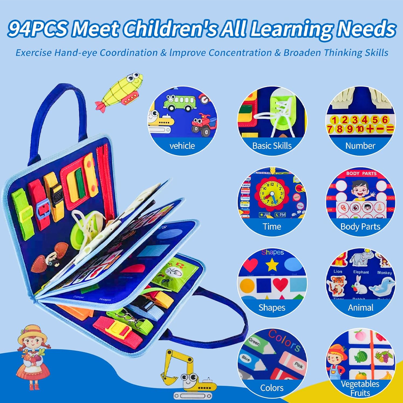 New Busy Board for Toddlers Se - đánh giá và giá Travel Accessories For 10 Year Old Girl